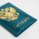 Covers for passport, turquoise color