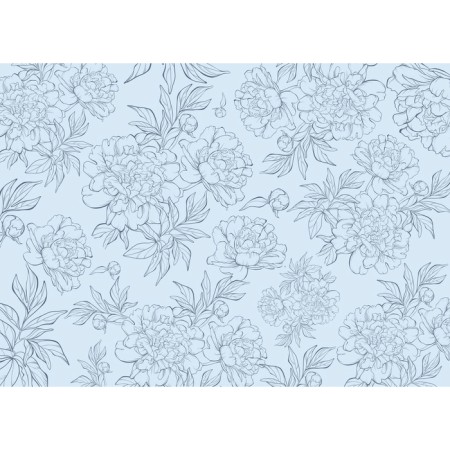 Paper packaging craft double -sided "lilac flowers", 50 x 70 cm-4