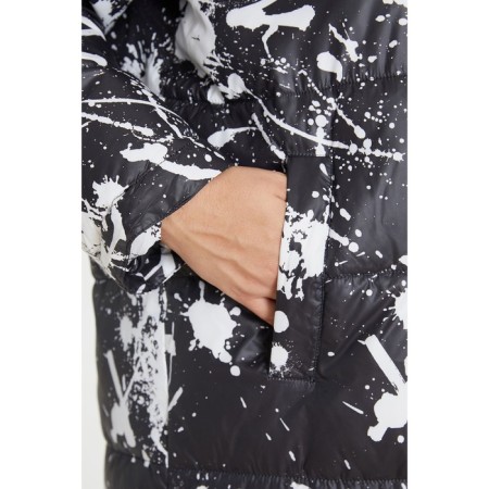 Female coat, size 66, black color-4