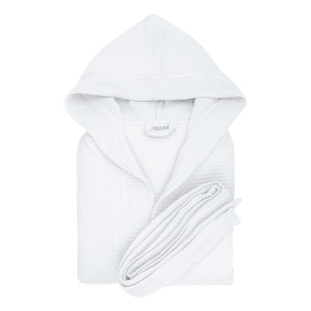 Waffel bathrobe Sofi de Marko naomi, with a hood, size l, color white-1