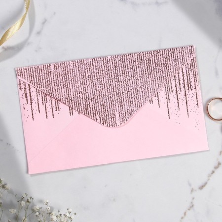 Invitation to a wedding of the PVS with embossing "Golden Rain", 17 x 10 cm-9