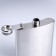 Flaw for alcohol and water, 240 ml, "Colonel", stainless steel, cover, gift, army, 8