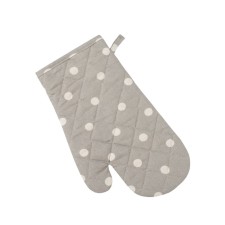 Варежка-прихватка Grey polka dot, размер 18х30 см, цвет серый