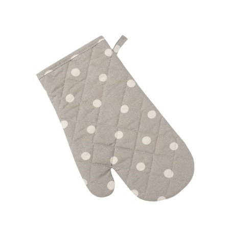Grey Polka Dot mittens and size, size 18x30 cm, gray color