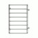 Water towel Terminus "Standard" P8, 500x800 mm, lateral connection, chromium