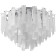Ceiling chandelier Glowice 10XE14 40W, size 60x60x42 cm, color chromium