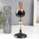 Summary Metal for 1 candle "Crystal and ball" Gold, black 30x11x11 cm