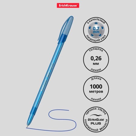 Ballic handle Erichkrause Neo Original, needle node 0.7 mm, blue ink-2