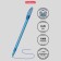 Ballic handle Erichkrause Neo Original, needle node 0.7 mm, blue ink