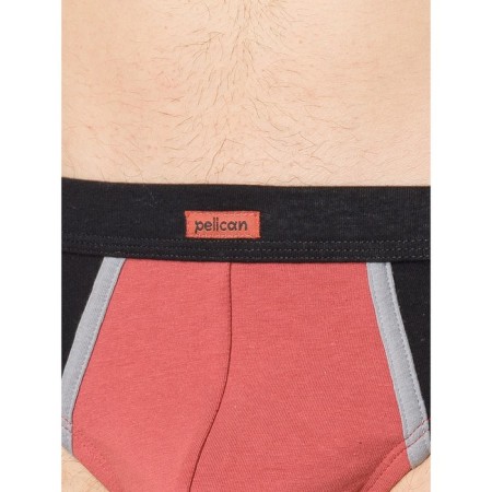Men's panties, size 48, red color, black, 2 pcs-4