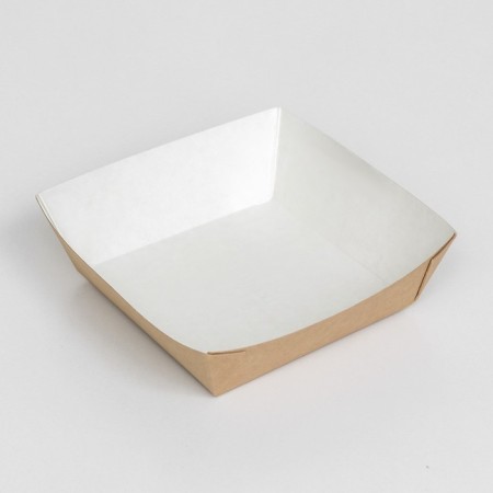 Packaging for hot dogs, potatoes of free, craft 13.9 x 13.9 x 4 cm