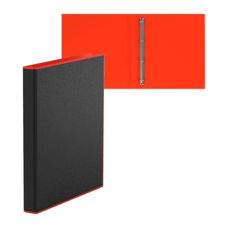 Folder on 4 rings A4, Erichkrause Accent, 35 mm, 1750 μm, black/red