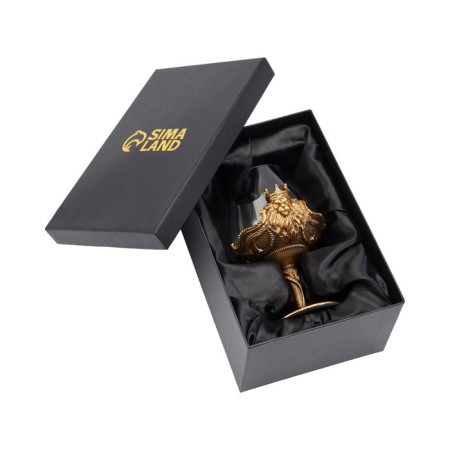 Cognac glass "Leo", 550 ml, gold-4