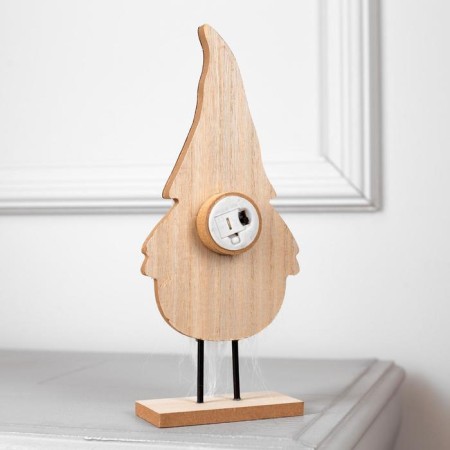LED figure "Santa Claus" 9 × 25 × 6 cm, wood, CR2032 batteries, warm white glow-2