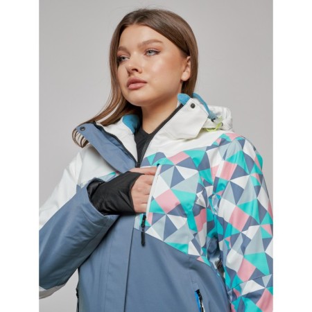 Ski jacket female, size 46, white color-5