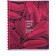 Notebook of 48 sheets in a cage on the crest Viva Magenta, cover coated cardboard, Soft Touch, mix