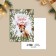 Cards-Mini "Fairytale New Year", Deer, 6 x 8 cm, New Year