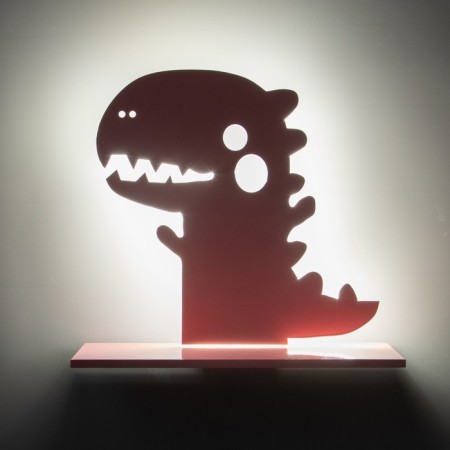 Bra "dinosaur" LED 24W pink 35x30 cm-4
