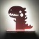 Bra "dinosaur" LED 24W pink 35x30 cm