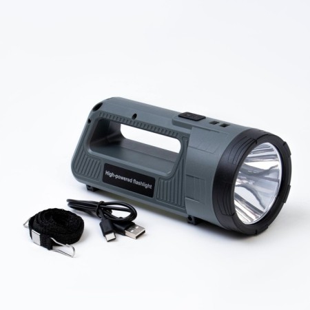 Flight battery flashlight, 2400 mAh, 20 W, COB, USB, charge indicator-1
