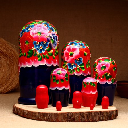 10-doll nesting doll "Alexandra", 23-27 cm-1