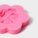 Mold Dolyana "violet", silicone, 6 × 6 × 1.2 cm, pink color