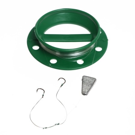 The Donka set is equipped, round, with cargo, fishing line, hook 2 pcs., 50 m, 73 g-3