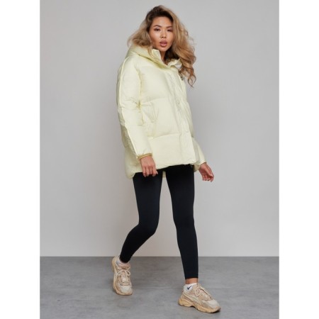 Winter jacket, size 42, light yellow color-1