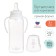 A bottle for feeding, a classic throat, with handles, 250 ml., From 3 months, color white