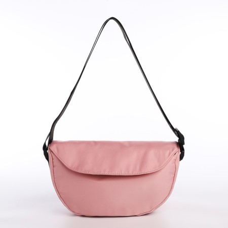 Youth bag with a zipper, pink color
