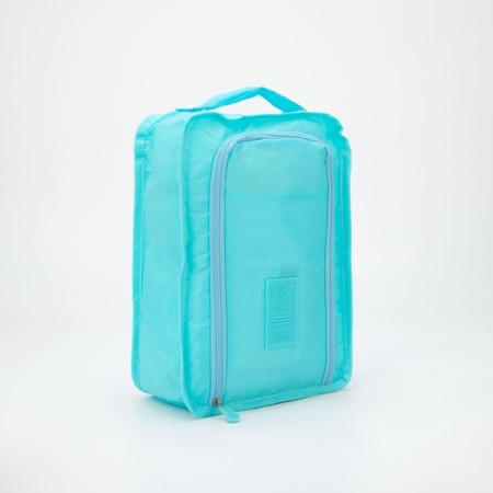 Cosmetic bag with lightning, blue color