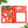 Gift set New Year's "Northern Post", paper block 30 l, handle blue paste 1.0 mm and 5 pcs of stickers