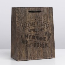 Gift laminated vertical, packaging, “winner”, MS 18 x 23 x 8 cm