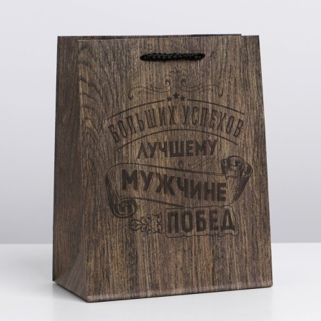 Gift laminated vertical, packaging, “winner”, MS 18 x 23 x 8 cm