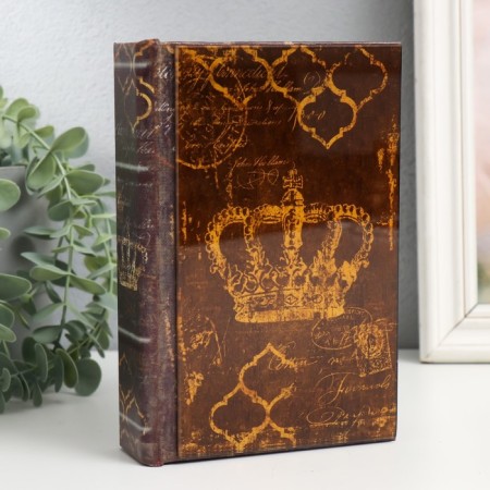 Broke-Kniga tree to leatherette, glass "Golden Crown" 4.3x12x18 cm