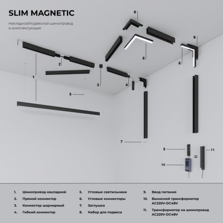 ELEKTROSTANDARD, SLIM MAGNETIC, Black Complete-3