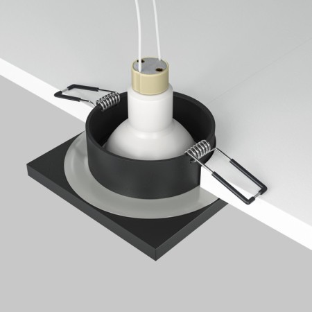 Building lamp Technical DL083-01-GU10-SQ-B, 1x50W, 8.4x8.4x2.9 cm, GU10, Black color black-6
