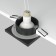 Building lamp Technical DL083-01-GU10-SQ-B, 1x50W, 8.4x8.4x2.9 cm, GU10, Black color black