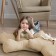 Decorative pillow "Starc", size 65x65x20 cm, cream color