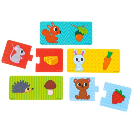 Soft puzzle for kids "Who eats what?", 5 puzzles, crush me-6