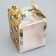 Folding box for a small cake "Orange", 15 x 15 x 18 cm, New Year