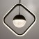 BayerLux 2686/2BK LED 20W 3000-6000K black 30x30 cm