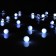 Garland “thread” 4.5 m with nozzles “balls”, IP44, dark thread, 30 LED, white glow, 2 modes, solar battery