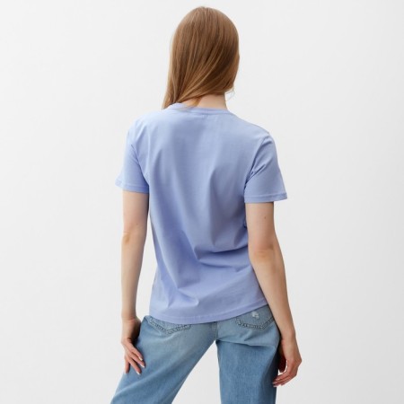 T -shirt female, blue color, size 48-3