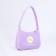 Youth bag with zipper, purple color