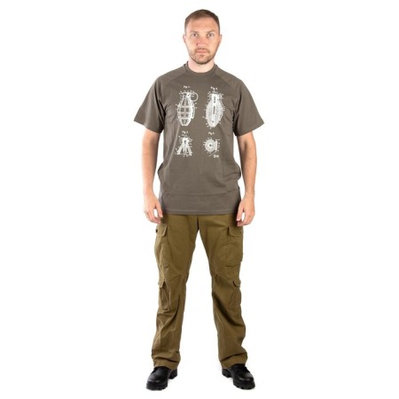 T-shirt 7.62 Grenade, cotton, olive, XS-2