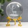 Souvenir glass "Deer" d = 6 cm openwork stand 8.5x6x6 cm