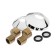 Accoona A7576 bath mixer, two -wound, brass, chrome