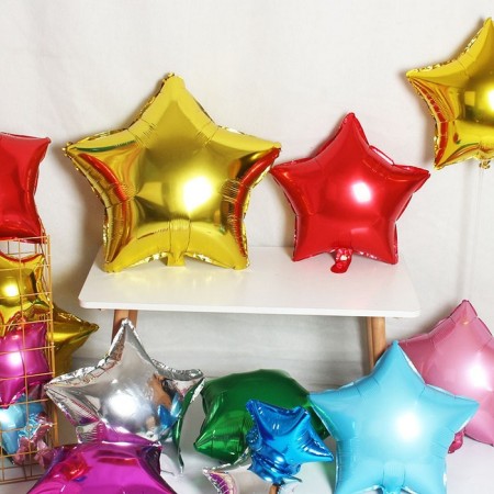 Foil ball 24 "Star", the color of the golden-2