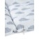 Pillow "Baby", size 40x60 cm, cloud print, artificial swan fluff